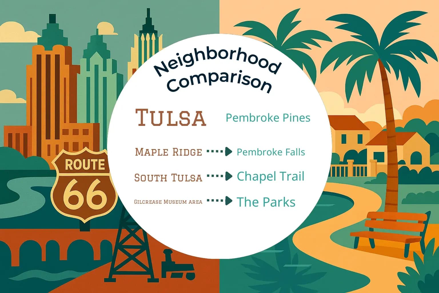 Tulsa vs Pembroke Pines Neighborhood Comparison
