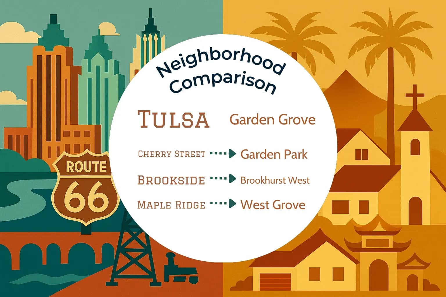 Tulsa vs Garden Grove Neighborhood Comparison