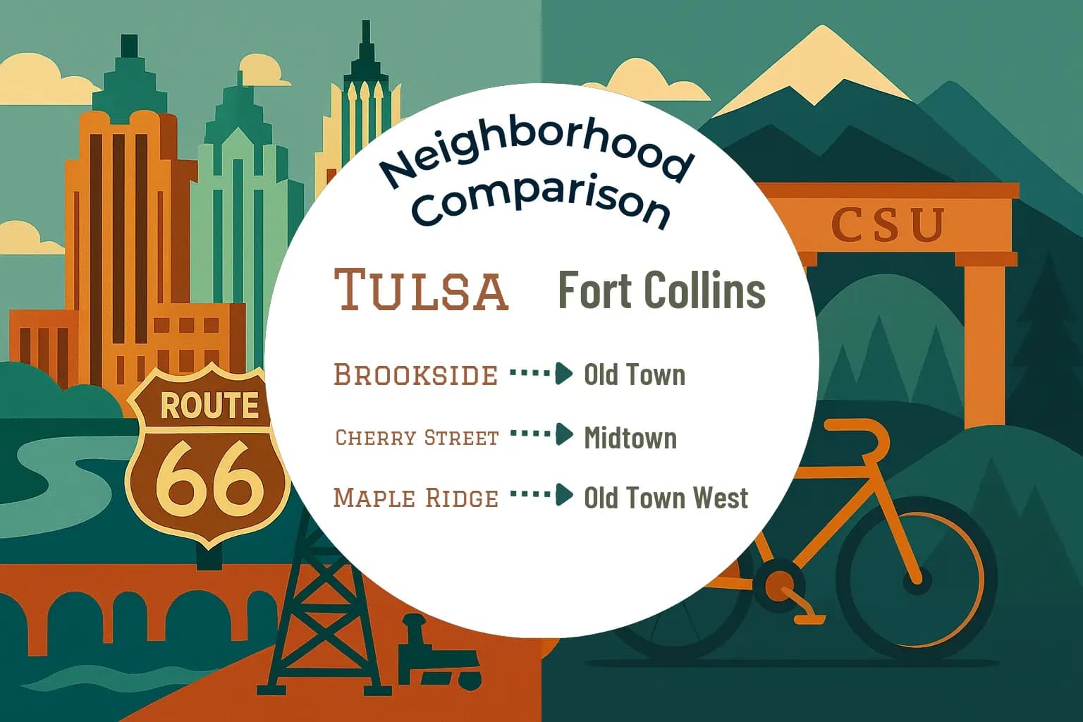 Tulsa vs Fort Collins Neighborhood Comparison