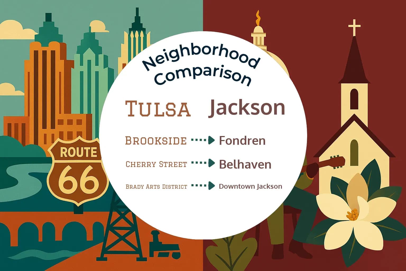 Tulsa vs Jackson Neighborhood Comparison