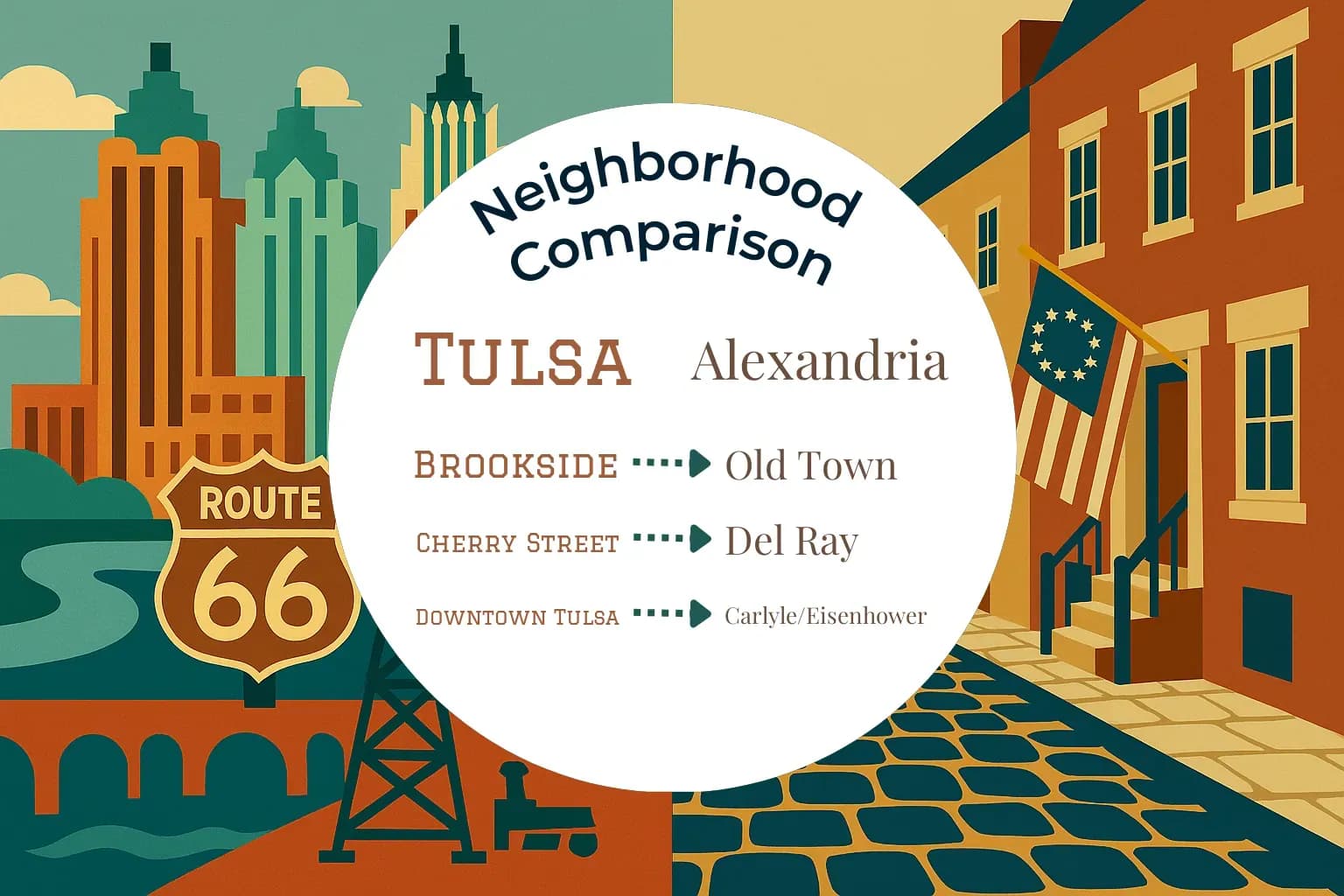 Tulsa vs Alexandria Neighborhood Comparison