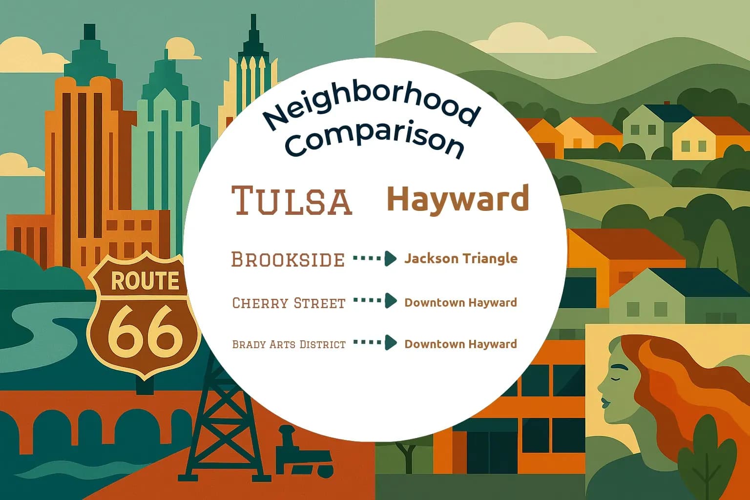 Tulsa vs Hayward Neighborhood Comparison