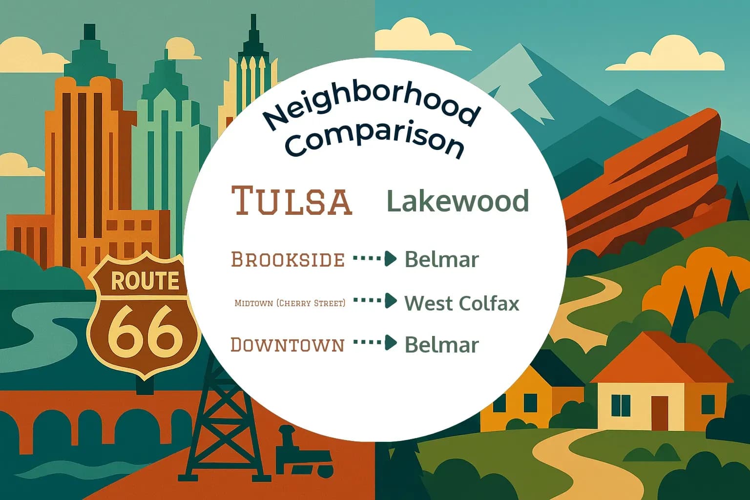 Tulsa vs Lakewood Neighborhood Comparison