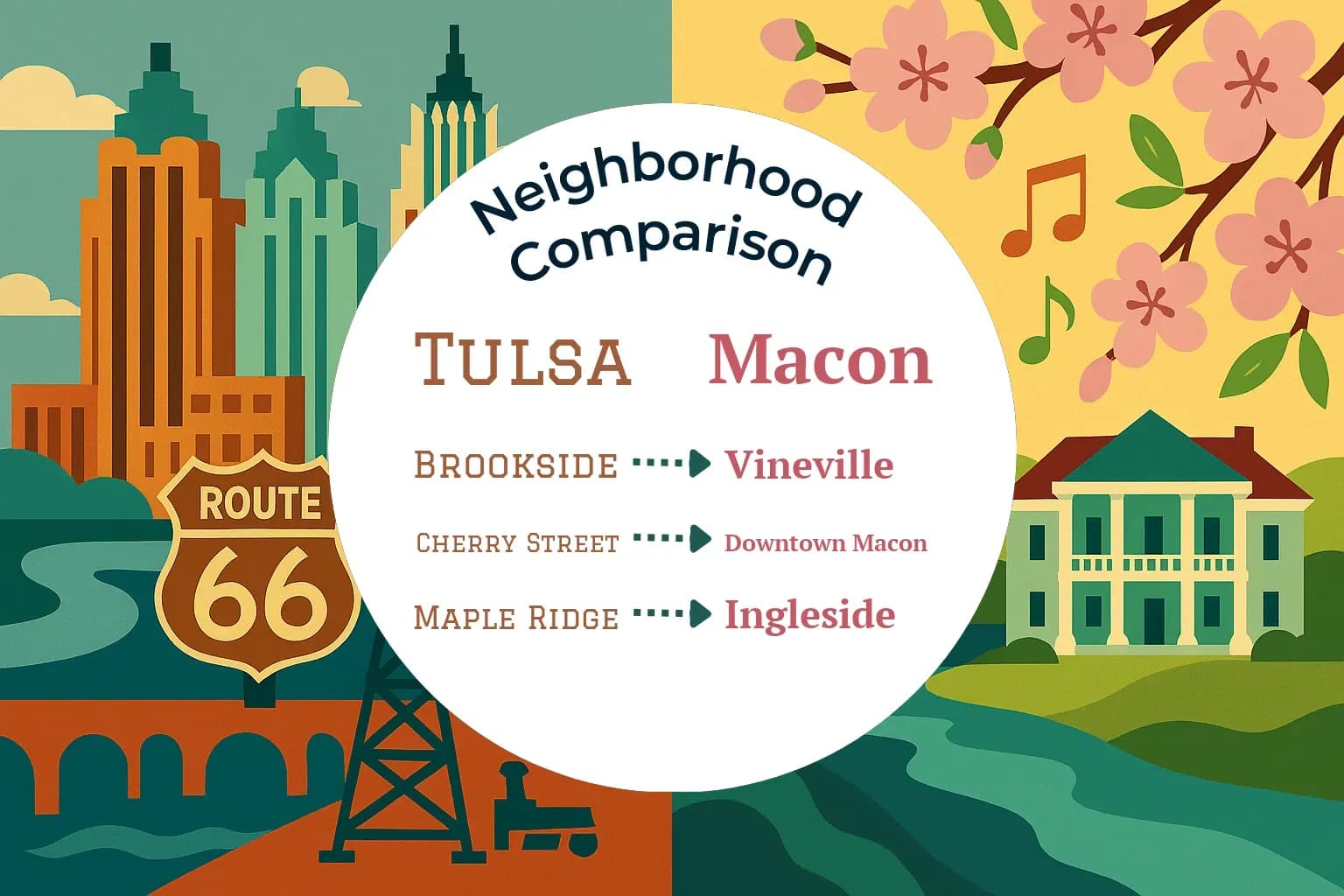 Tulsa vs Macon Neighborhood Comparison