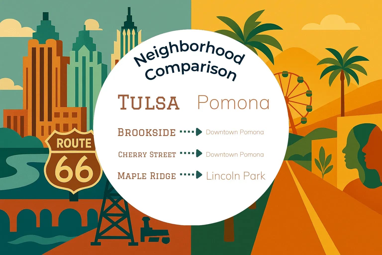 Tulsa vs Pomona Neighborhood Comparison