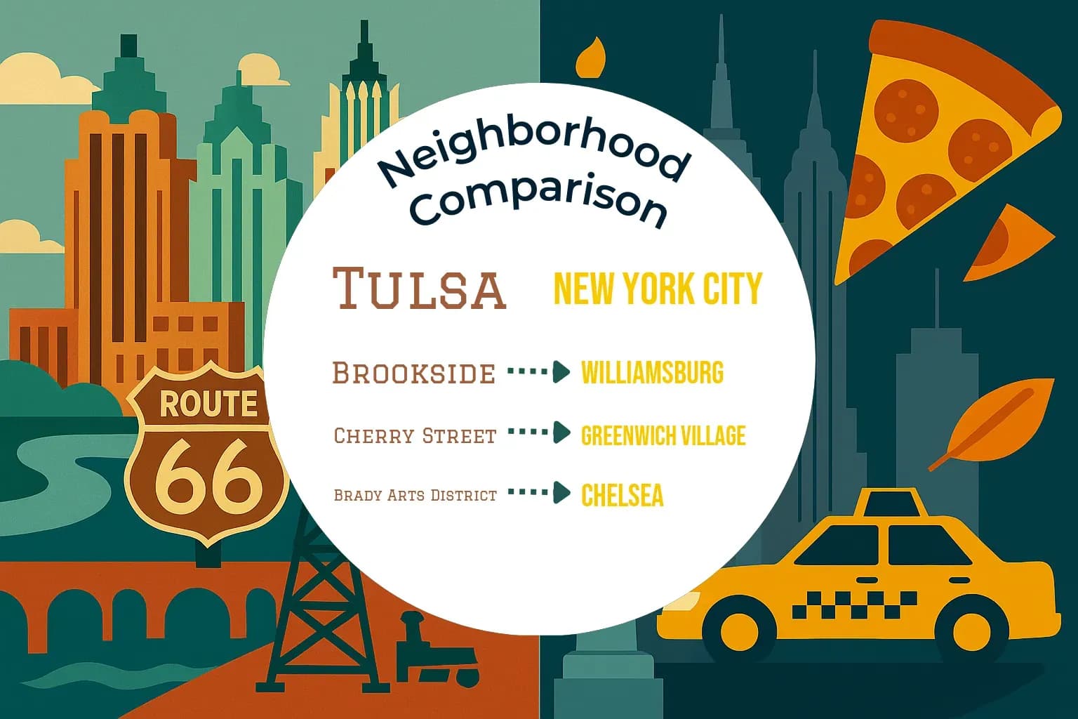Tulsa vs New York City Neighborhood Comparison