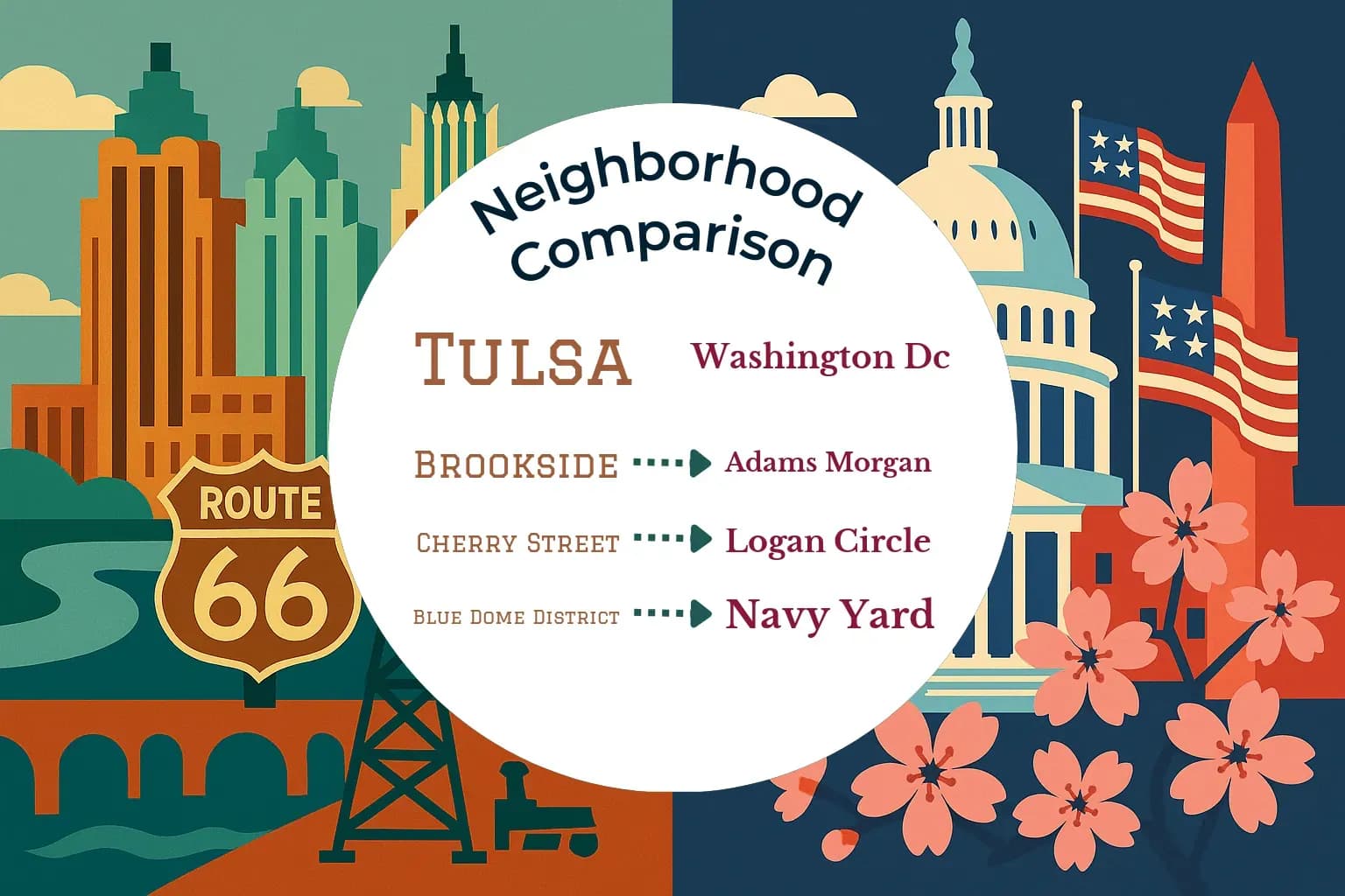 Tulsa vs Washington DC Neighborhood Comparison
