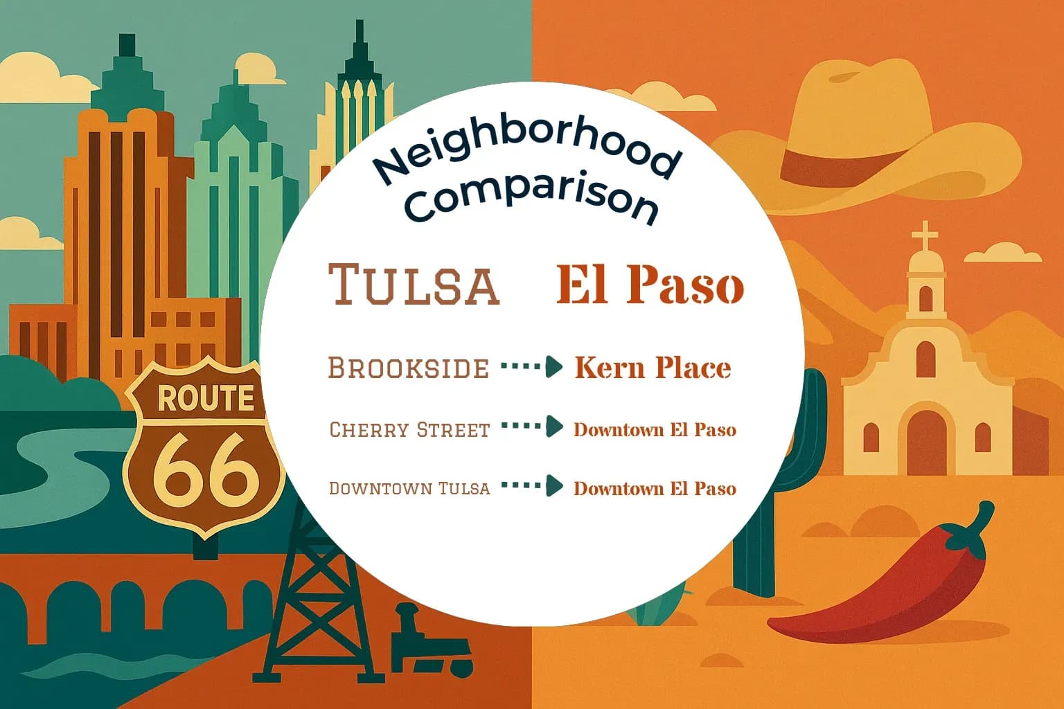 Tulsa vs El Paso Neighborhood Comparison