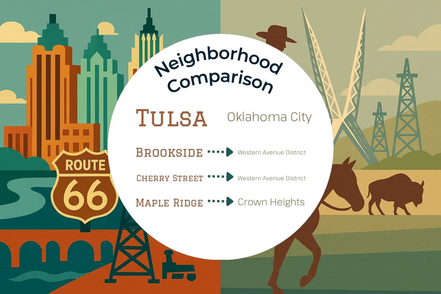 Tulsa vs Oklahoma City Neighborhood Comparison