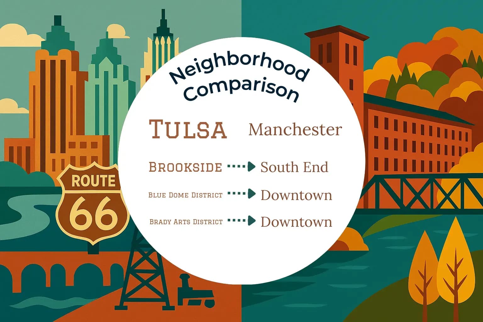 Tulsa vs Manchester Neighborhood Comparison