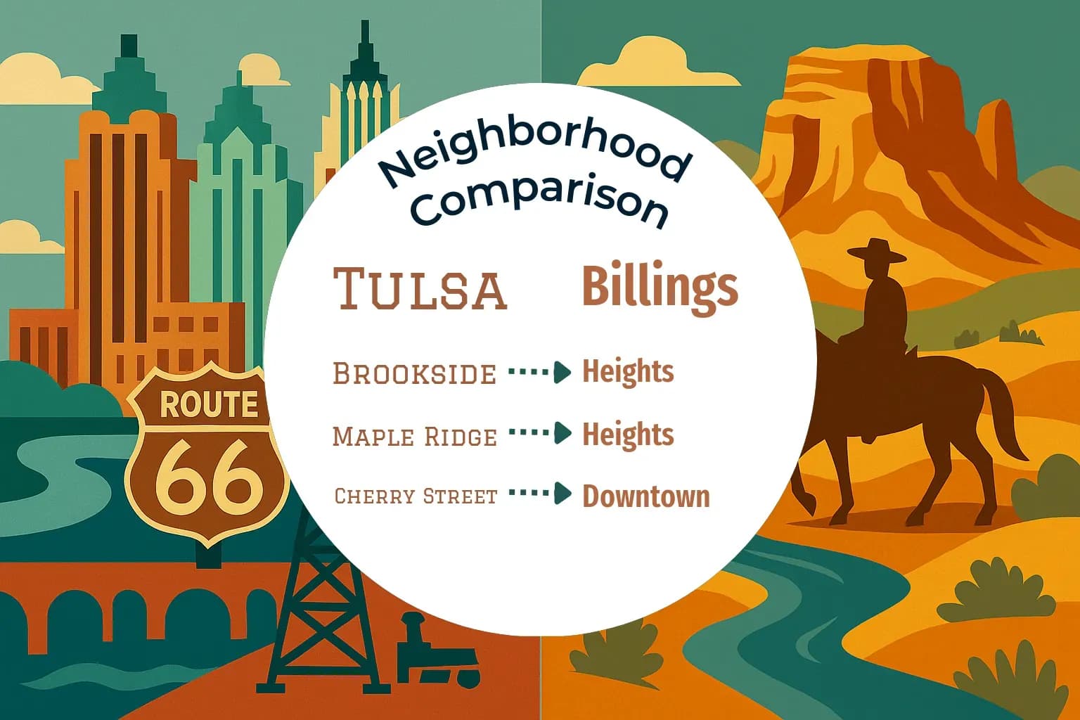 Tulsa vs Billings Neighborhood Comparison
