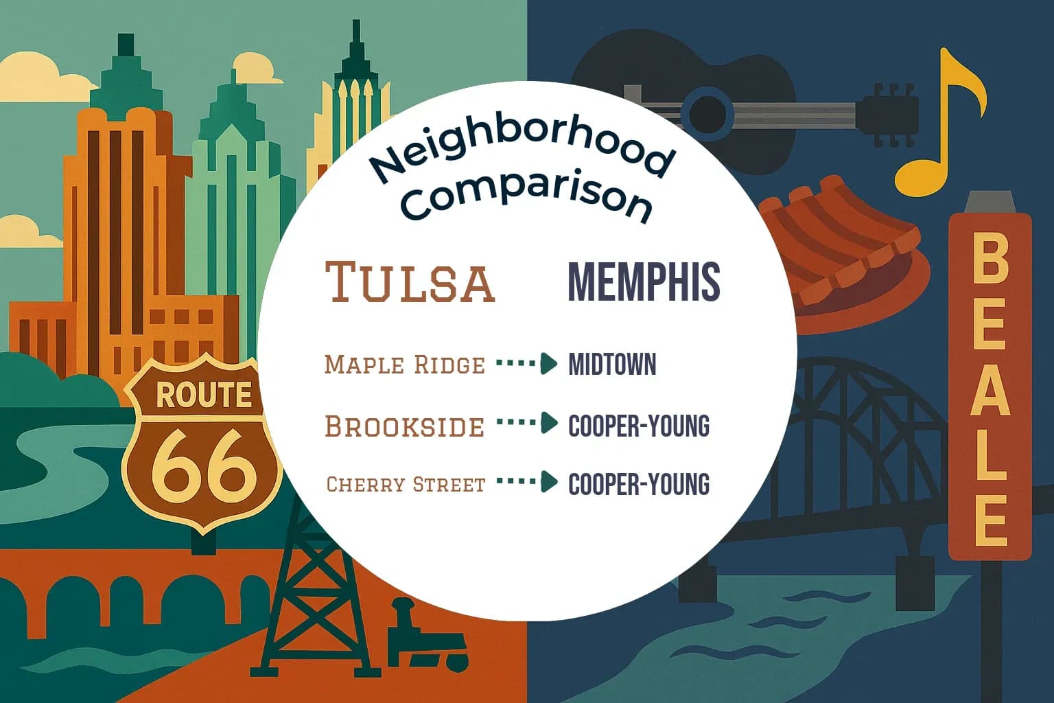 Tulsa vs Memphis Neighborhood Comparison