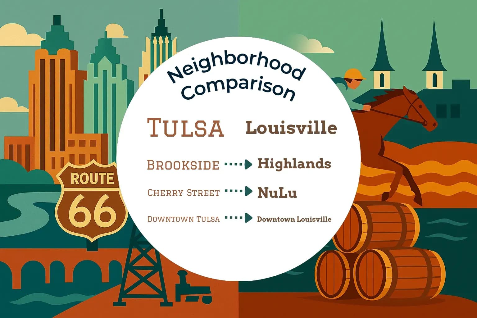 Tulsa vs Louisville Neighborhood Comparison