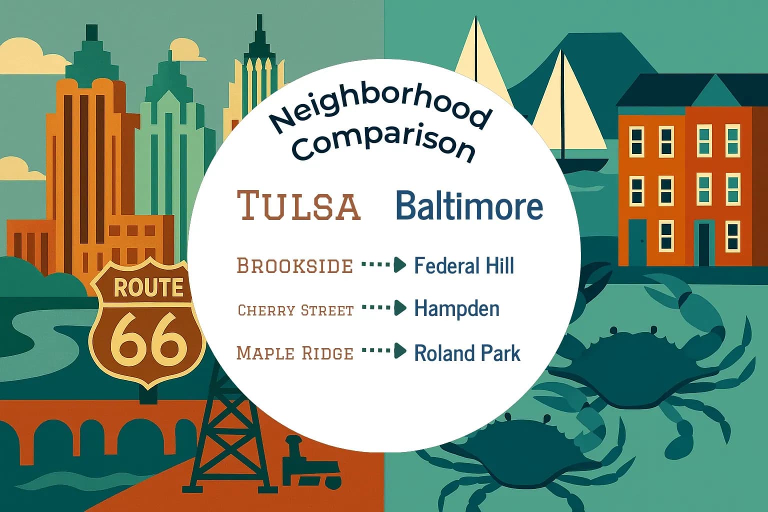 Tulsa vs Baltimore Neighborhood Comparison