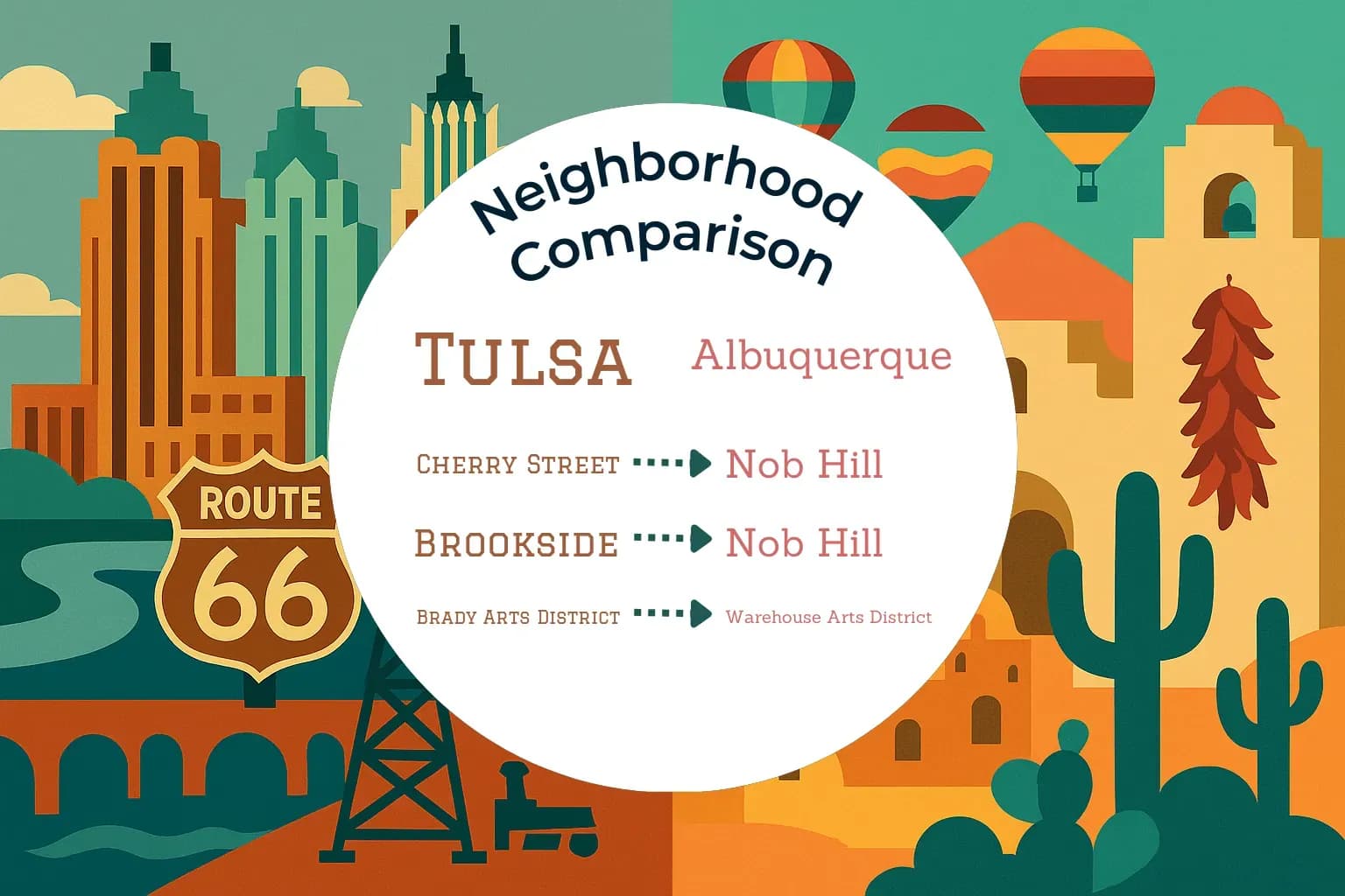 Tulsa vs Albuquerque Neighborhood Comparison