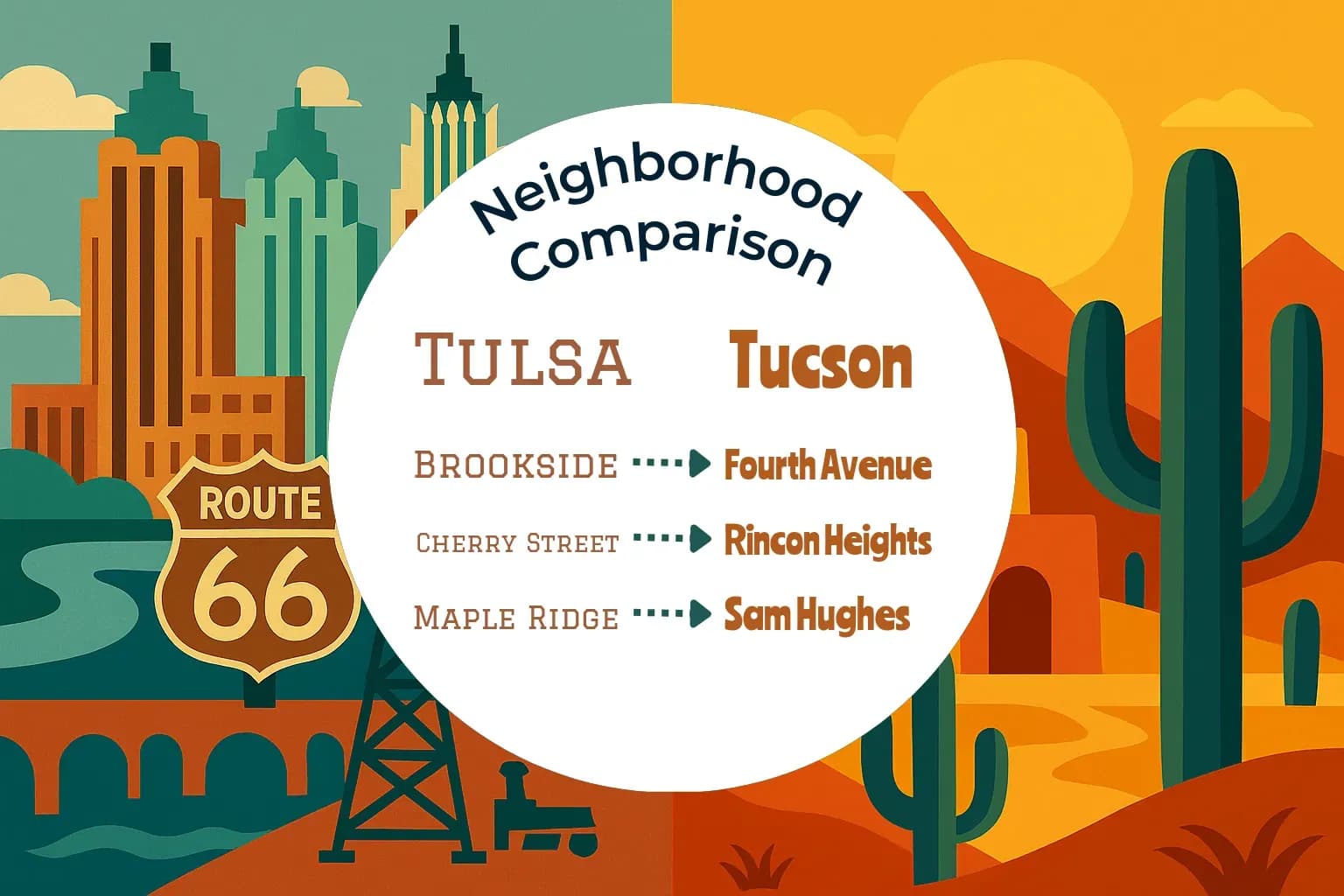 Tulsa vs Tucson Neighborhood Comparison