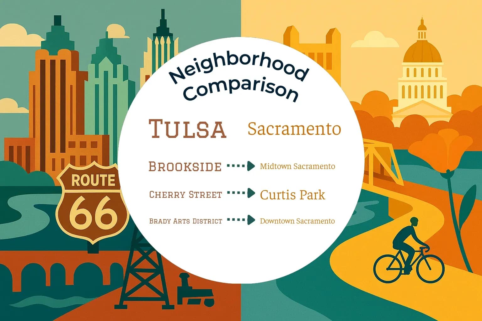 Tulsa vs Sacramento Neighborhood Comparison