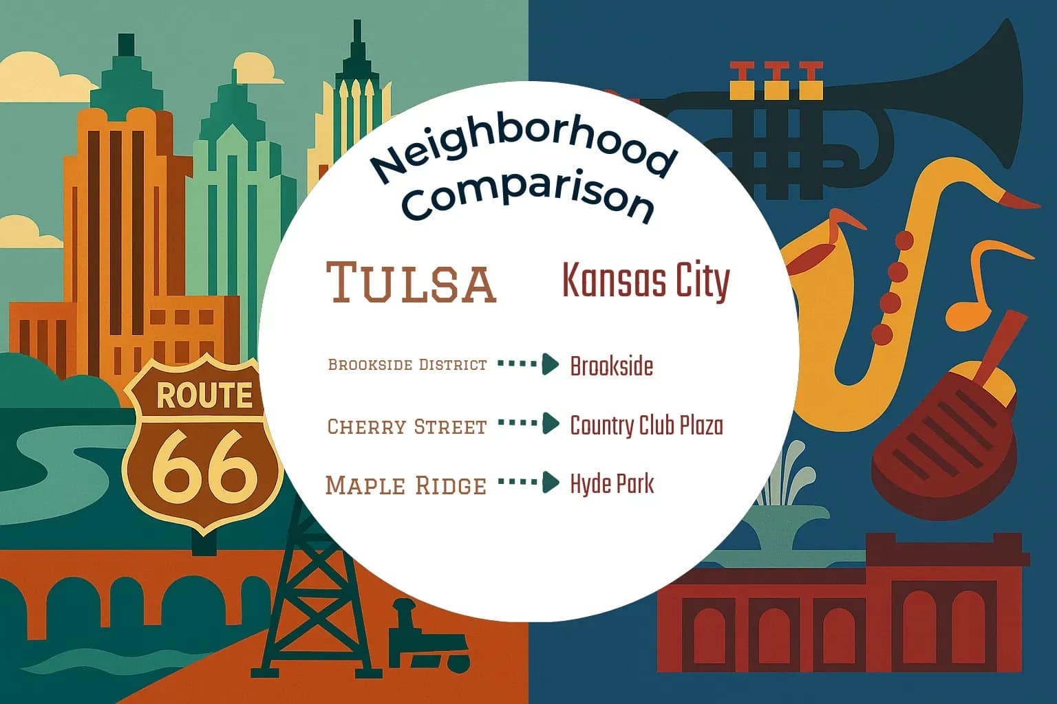 Tulsa vs Kansas City Neighborhood Comparison