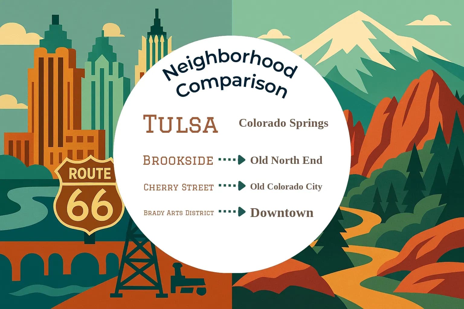 Tulsa vs Colorado Springs Neighborhood Comparison