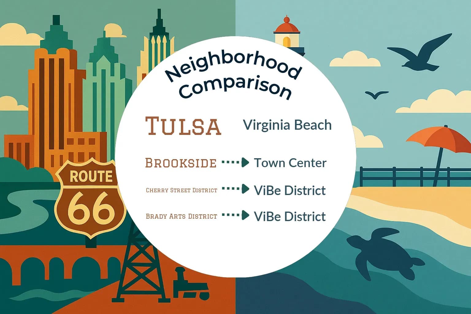 Tulsa vs Virginia Beach Neighborhood Comparison