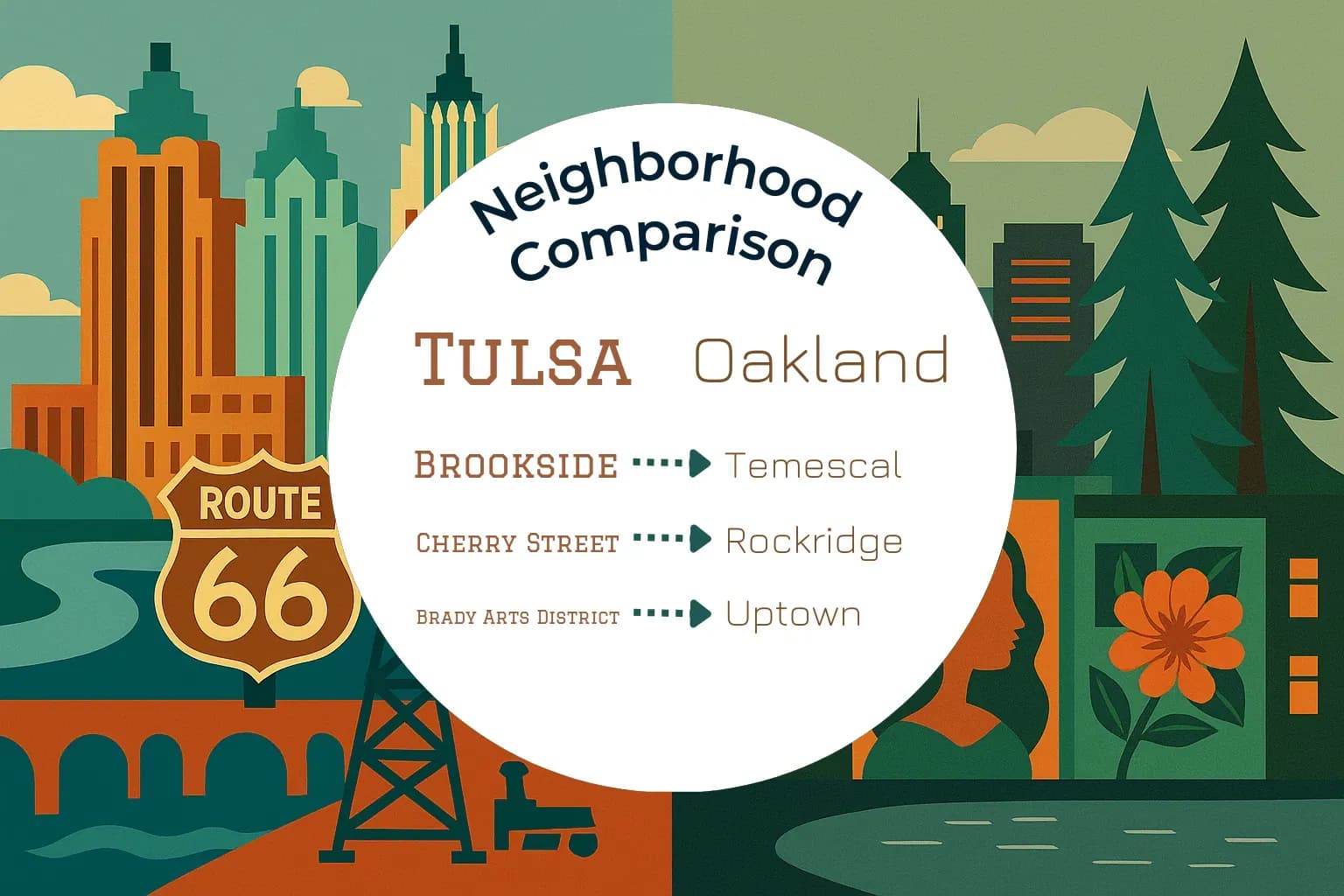 Tulsa vs Oakland Neighborhood Comparison