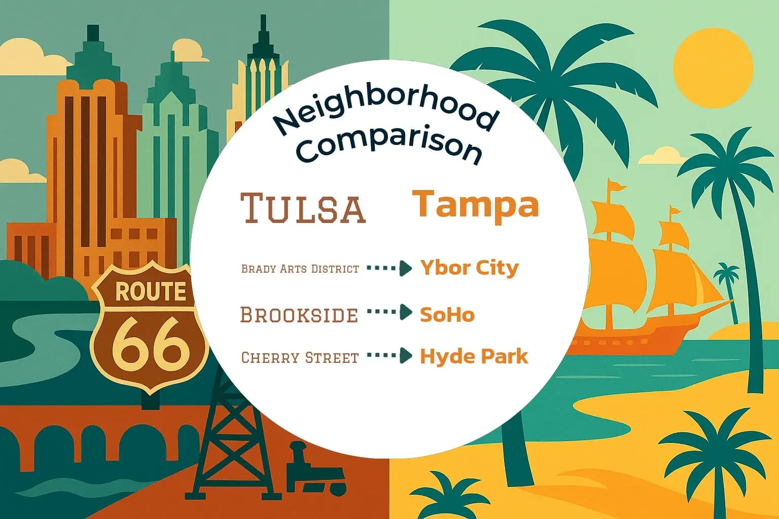Tulsa vs Tampa Neighborhood Comparison