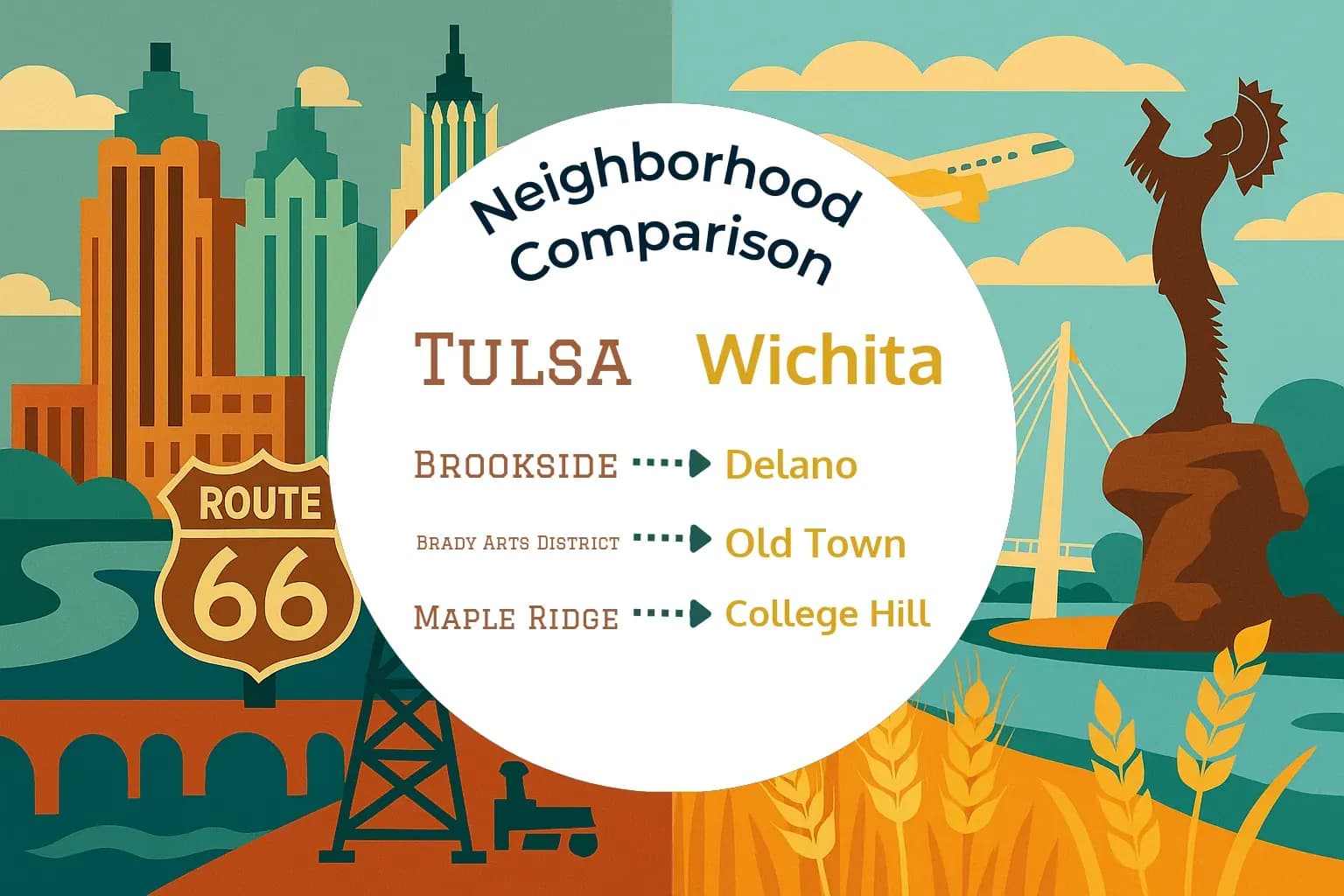 Tulsa vs Wichita Neighborhood Comparison