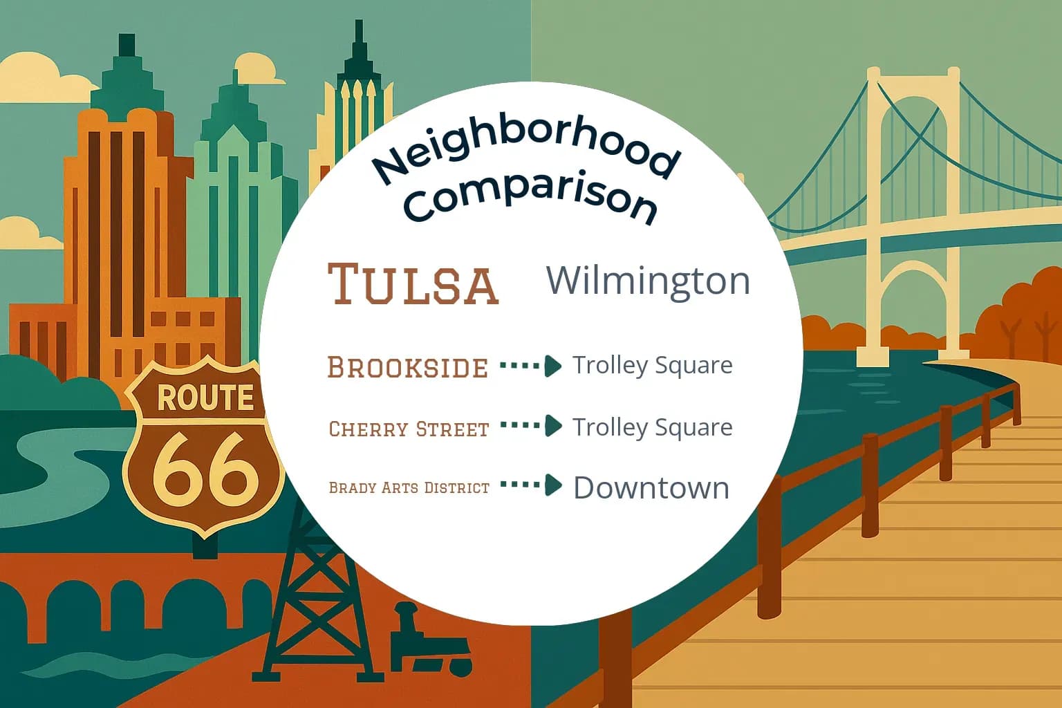 Tulsa vs Wilmington Neighborhood Comparison