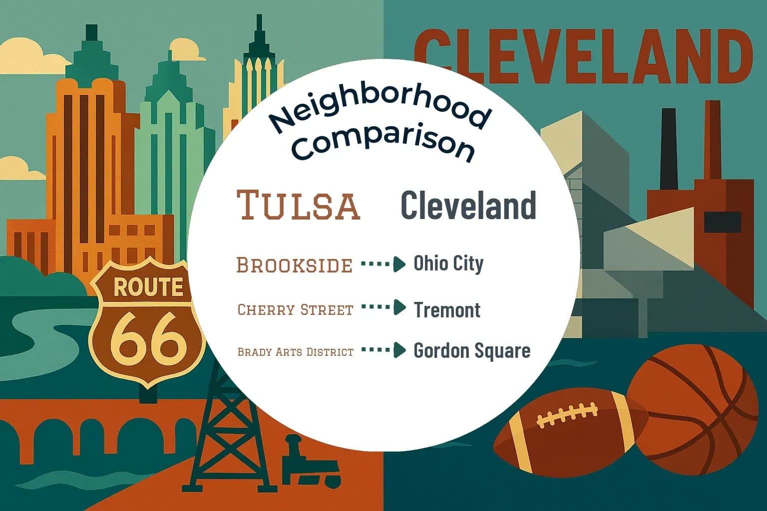 Tulsa vs Cleveland Neighborhood Comparison