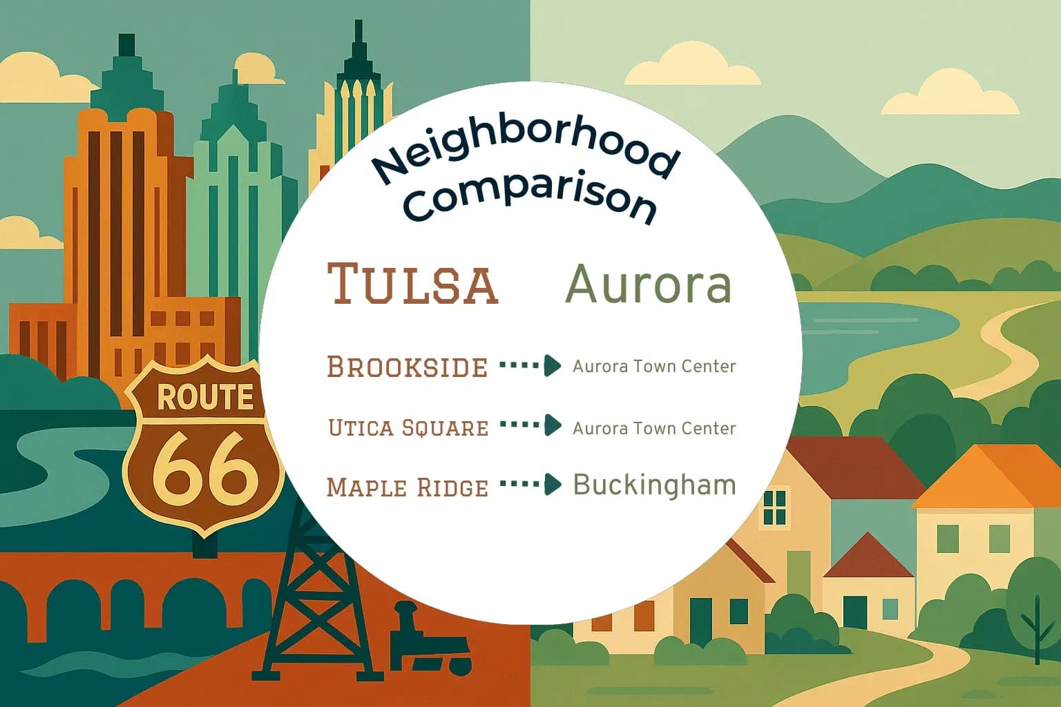 Tulsa vs Aurora Neighborhood Comparison