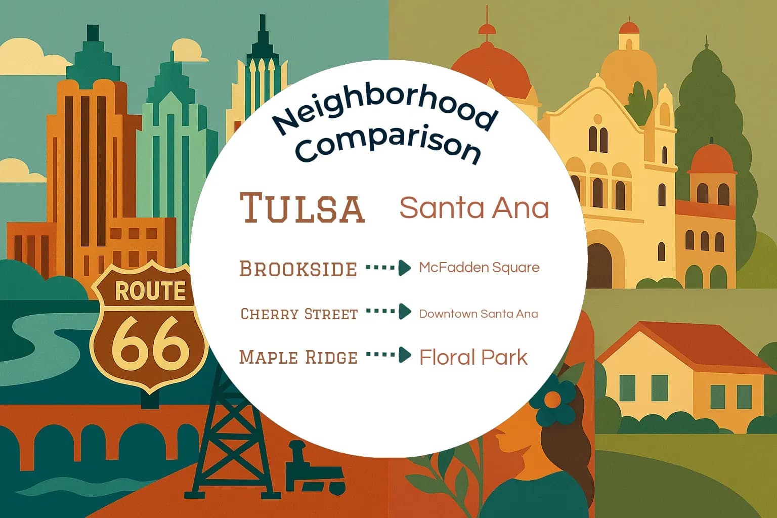 Tulsa vs Santa Ana Neighborhood Comparison
