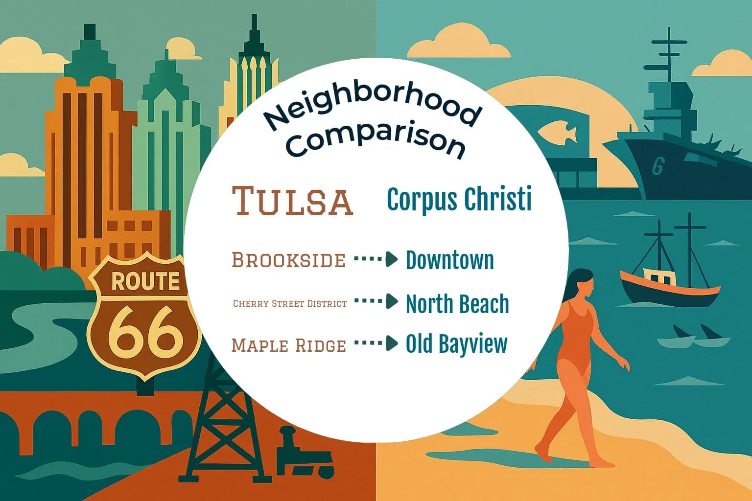 Tulsa vs Corpus Christi Neighborhood Comparison