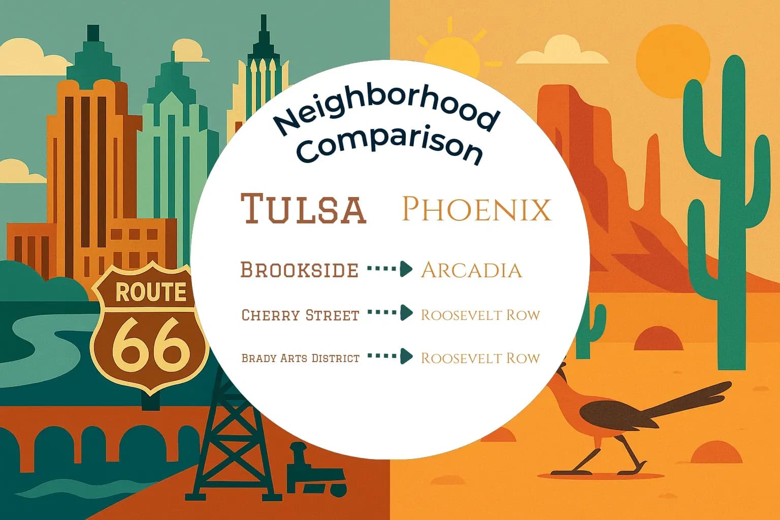 Tulsa vs Phoenix Neighborhood Comparison
