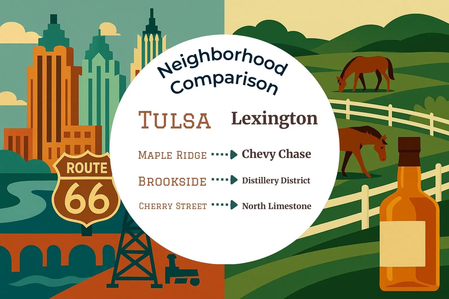 Tulsa vs Lexington Neighborhood Comparison