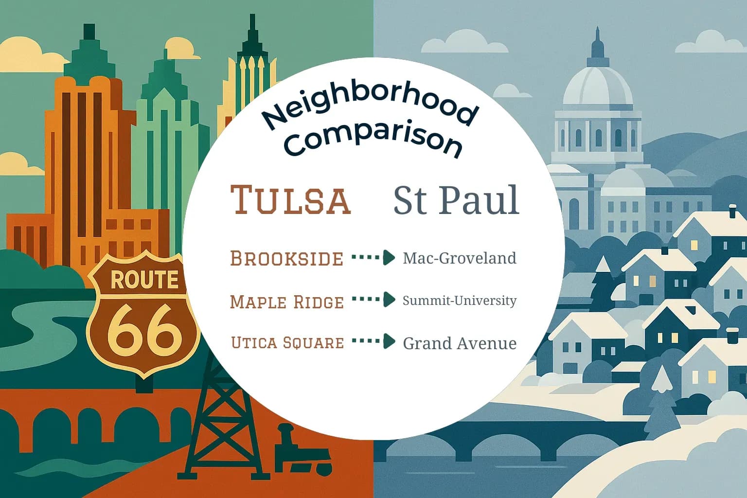 Tulsa vs St. Paul Neighborhood Comparison