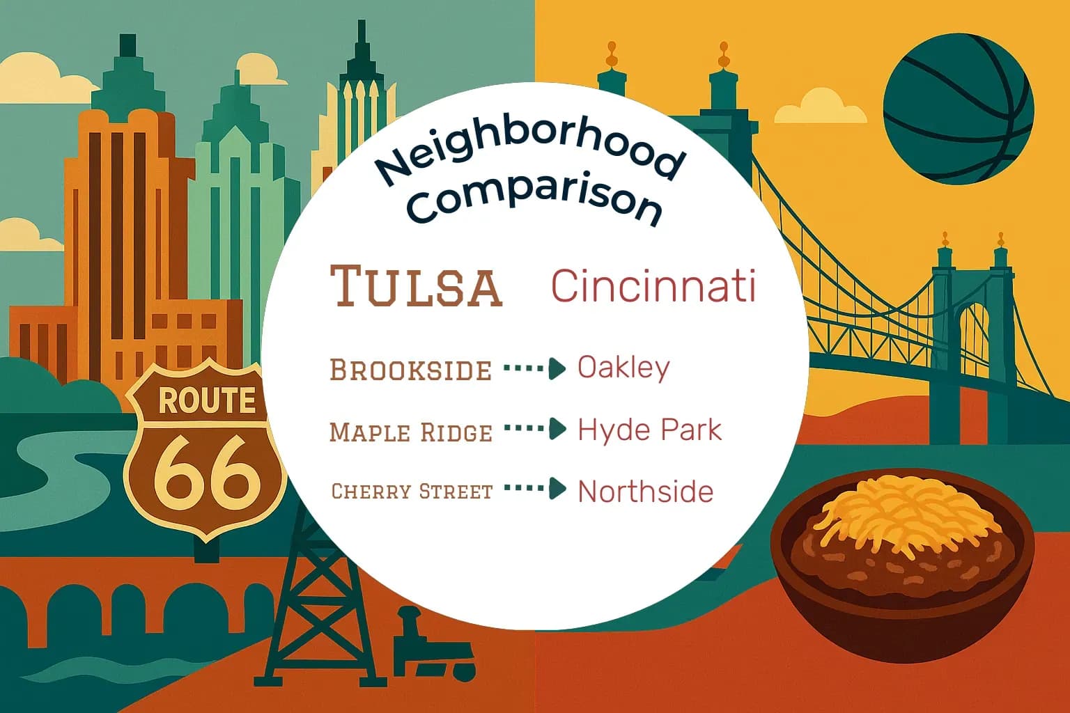 Tulsa vs Cincinnati Neighborhood Comparison