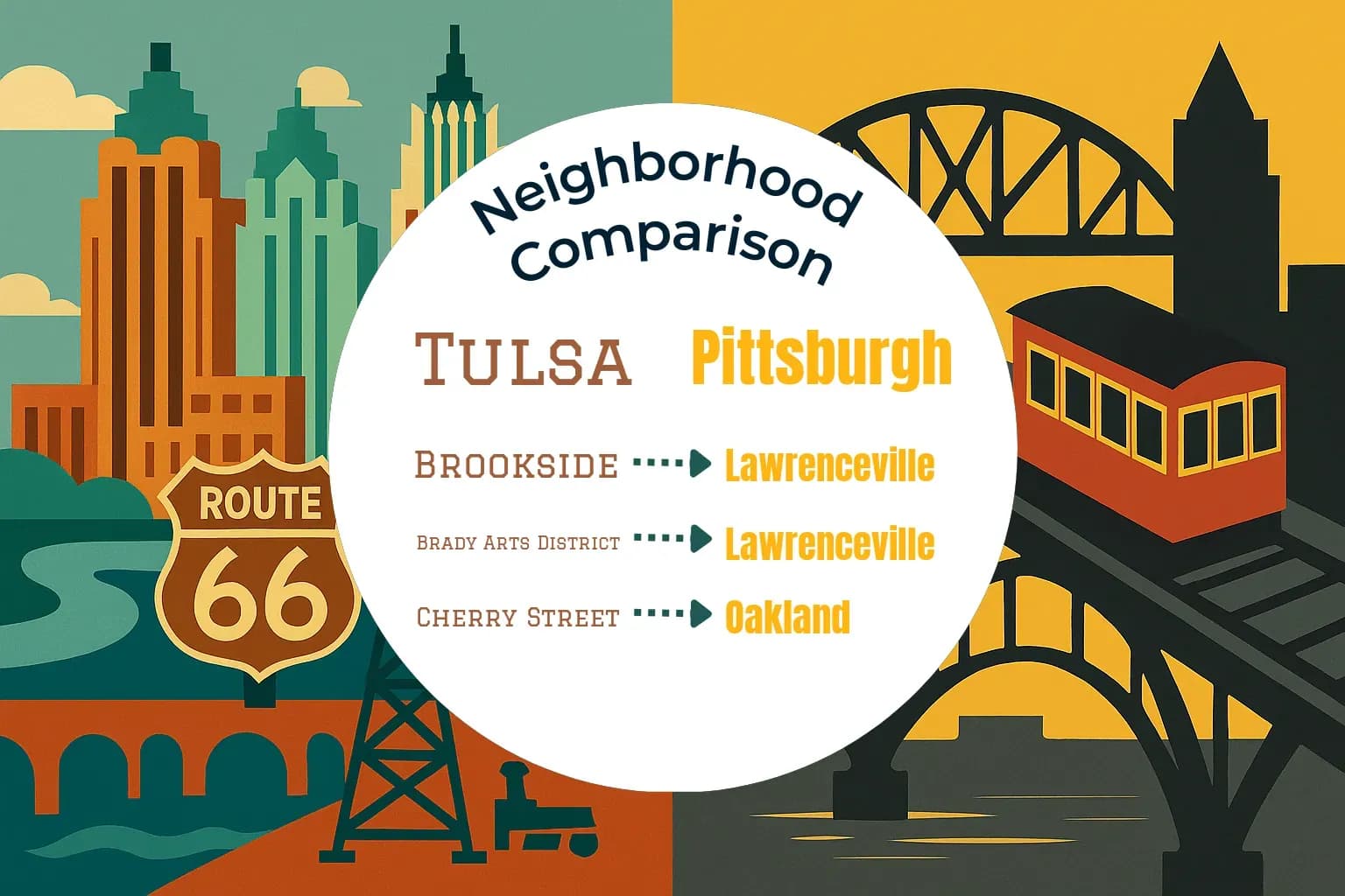 Tulsa vs Pittsburgh Neighborhood Comparison