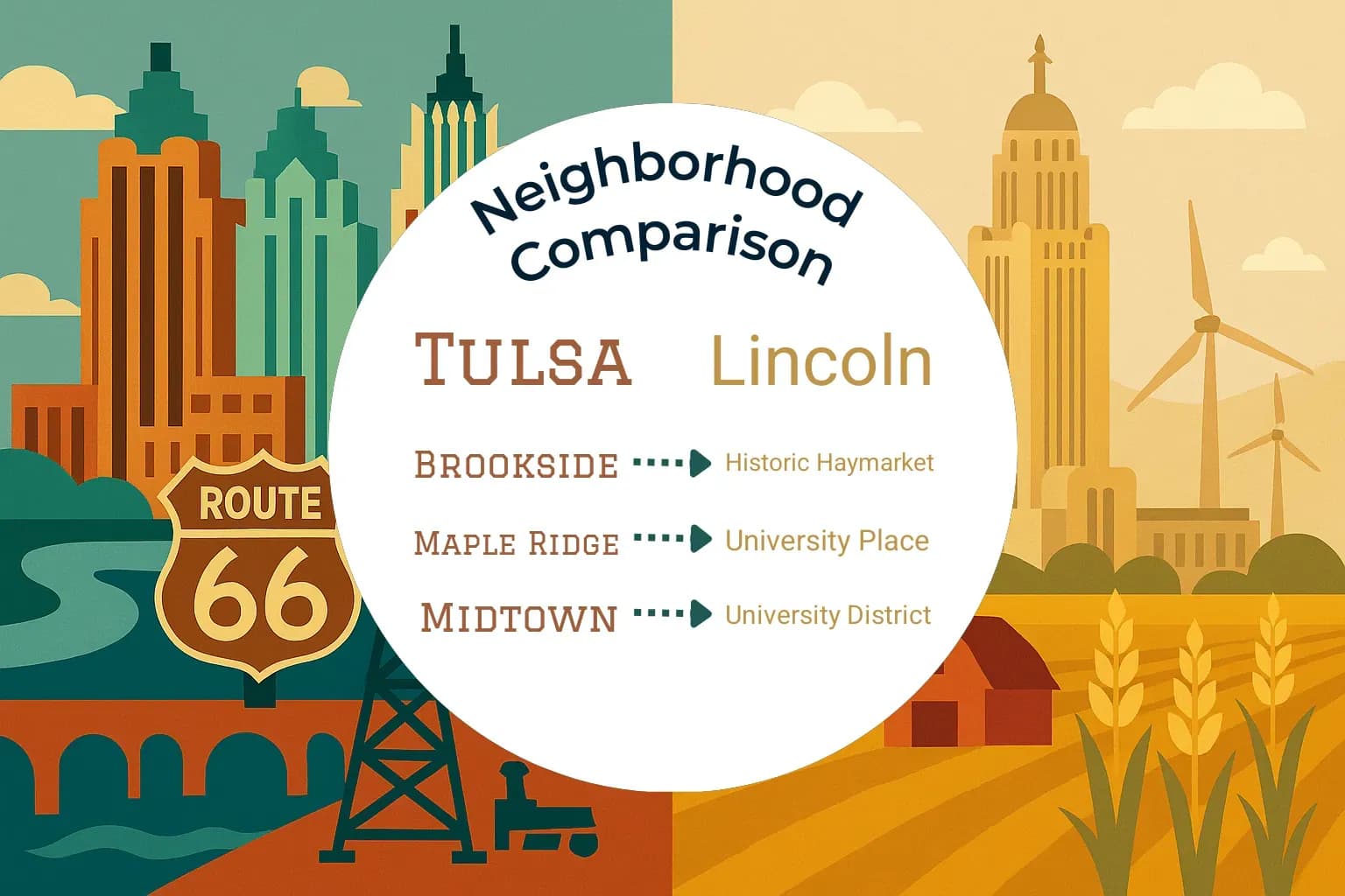 Tulsa vs Lincoln Neighborhood Comparison