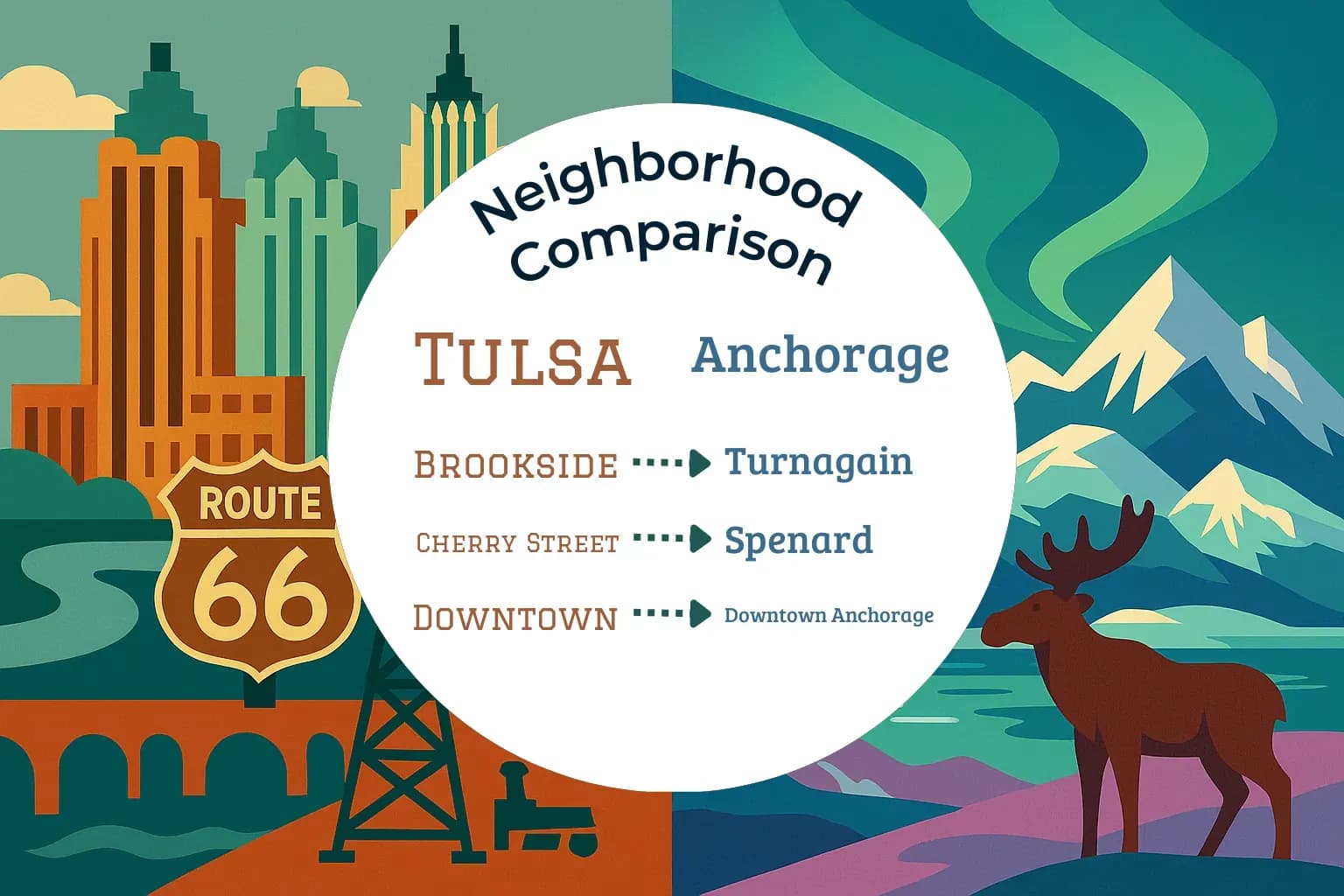 Tulsa vs Anchorage Neighborhood Comparison