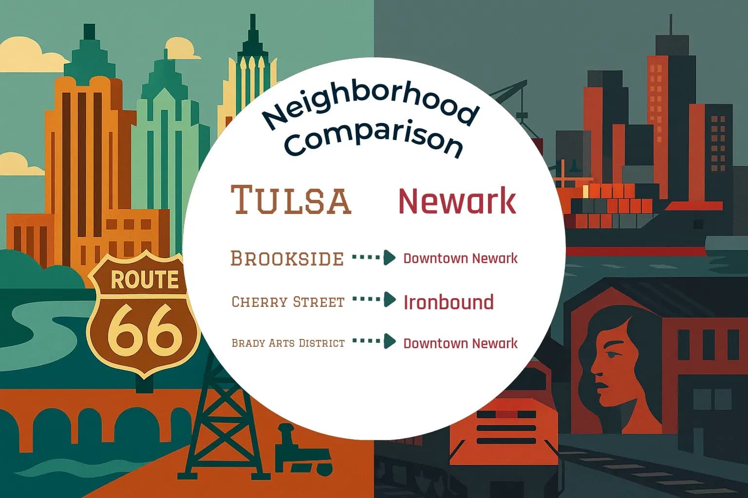 Tulsa vs Newark Neighborhood Comparison