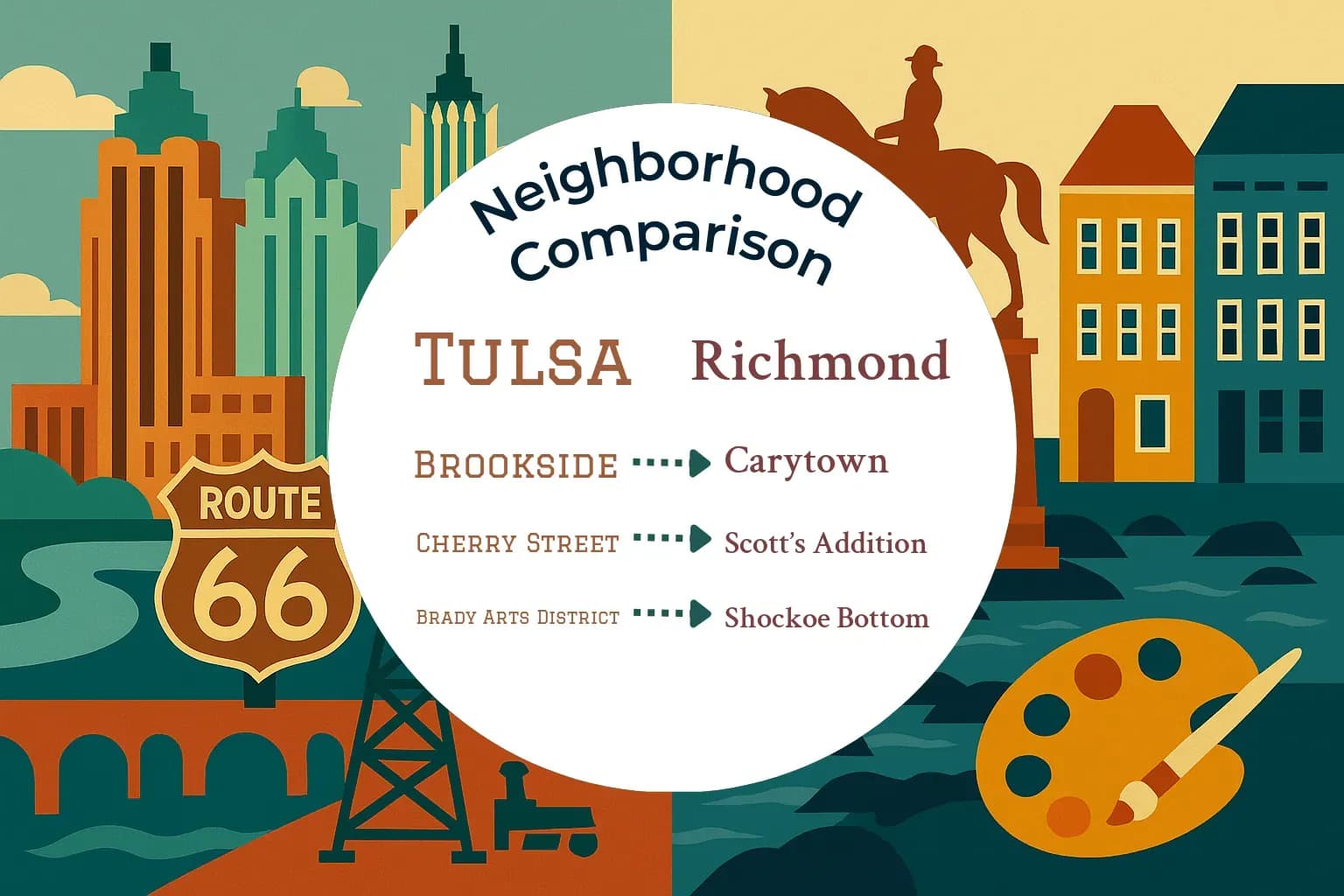 Tulsa vs Richmond Neighborhood Comparison