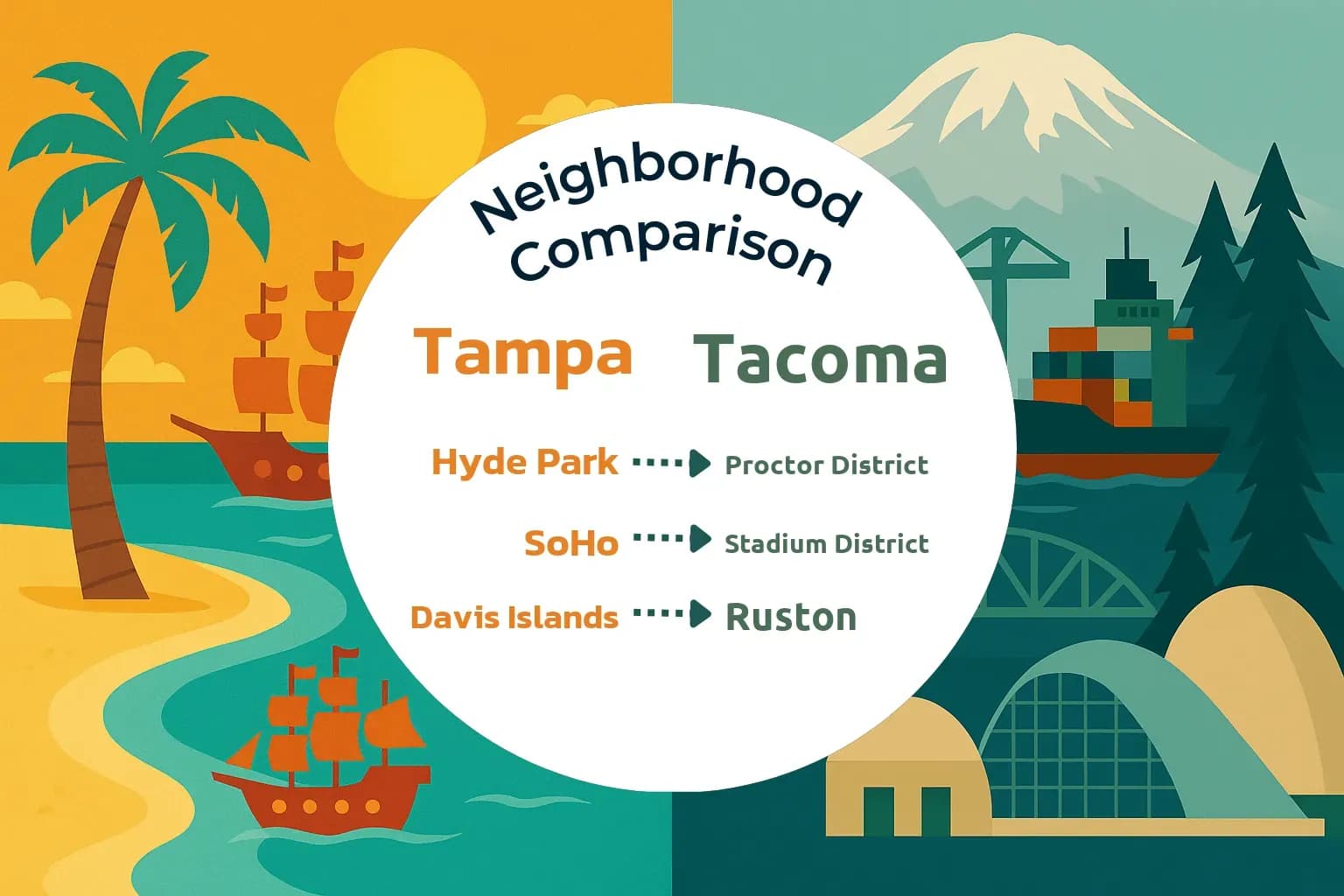 Tampa vs Tacoma Neighborhood Comparison