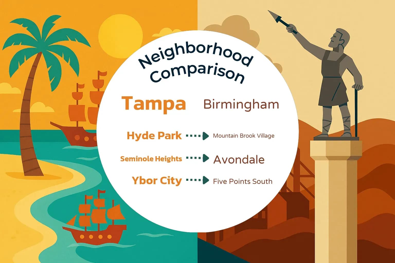 Tampa vs Birmingham Neighborhood Comparison