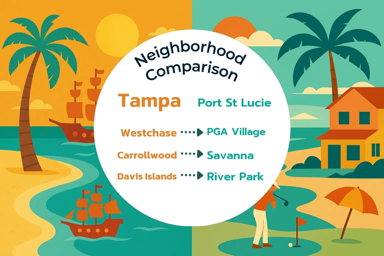 Tampa vs Port St. Lucie Neighborhood Comparison