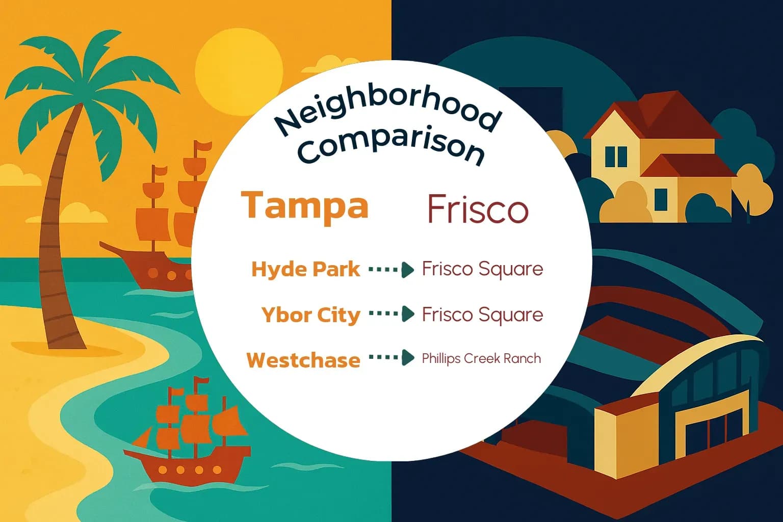 Tampa vs Frisco Neighborhood Comparison