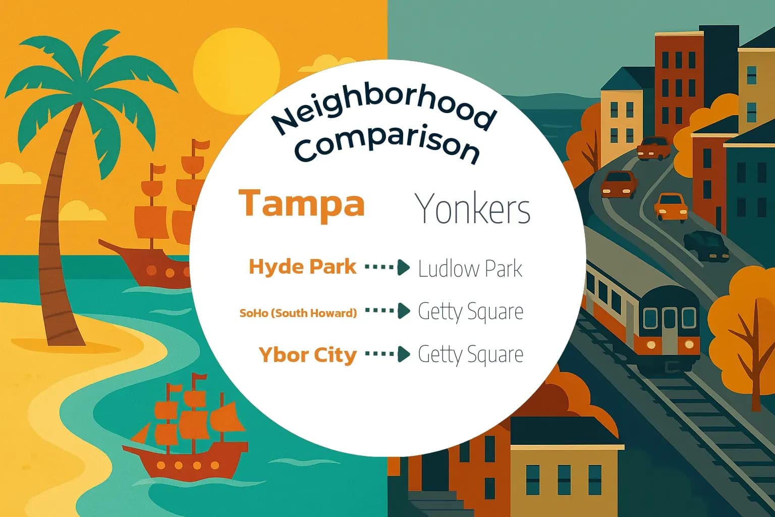 Tampa vs Yonkers Neighborhood Comparison