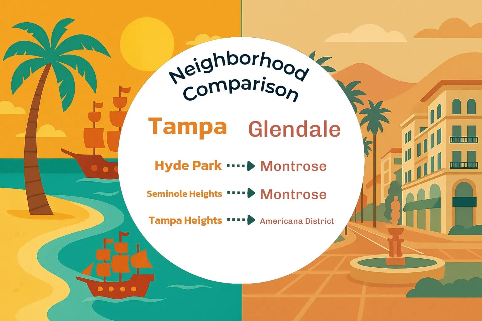 Tampa vs Glendale Neighborhood Comparison