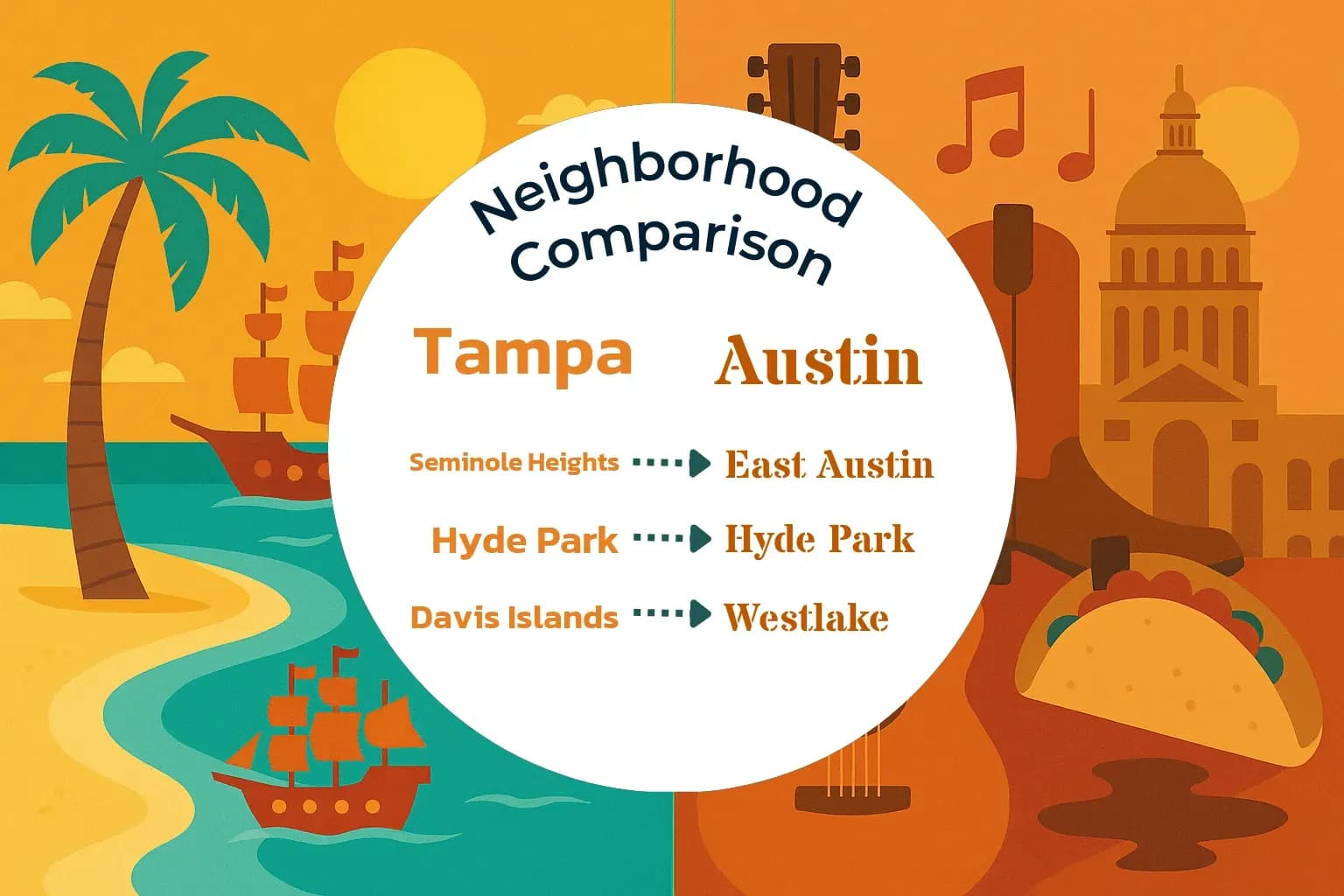 Tampa vs Austin Neighborhood Comparison