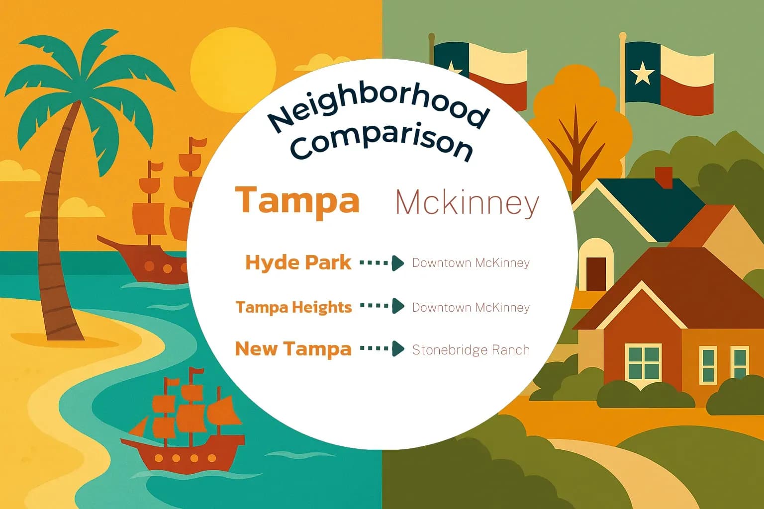 Tampa vs Mckinney Neighborhood Comparison