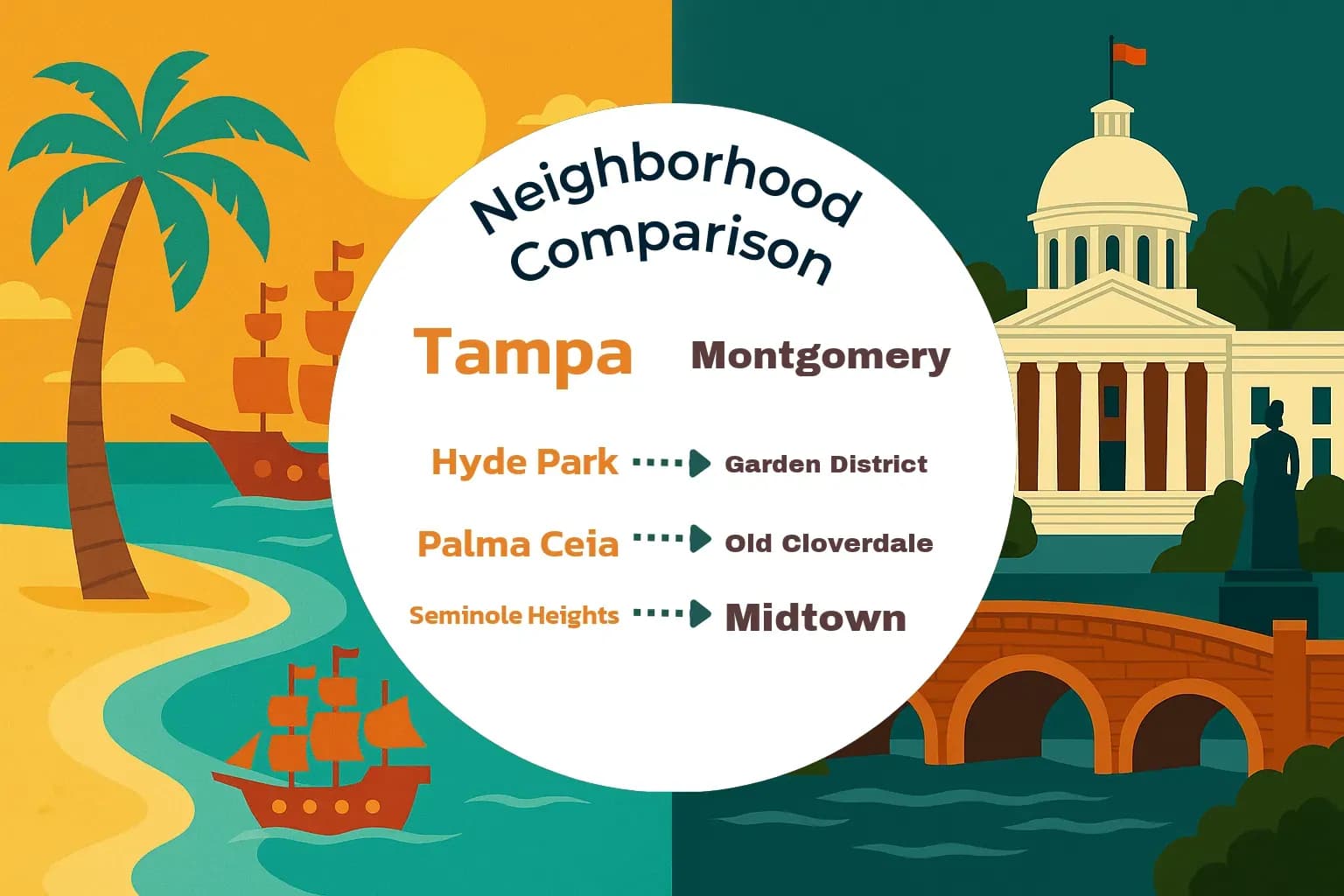 Tampa vs Montgomery Neighborhood Comparison